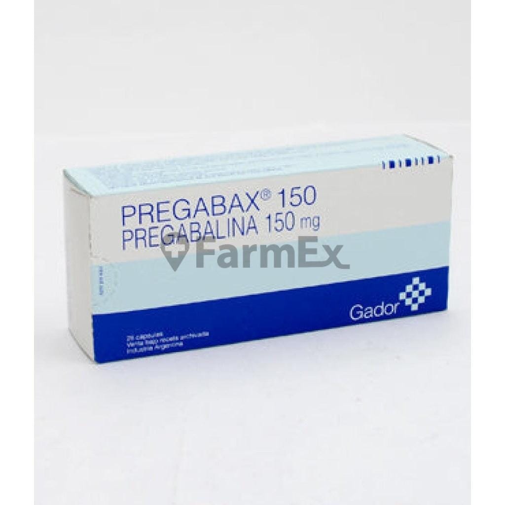 Pregabax 150 mg x 28 cápsulas Farmex-Fonasa-Persistente